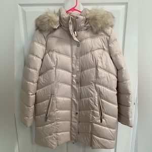 Kenneth Cole Puffer Coat / Hood w/ Faux Fur / Size XL / Excellent Condition